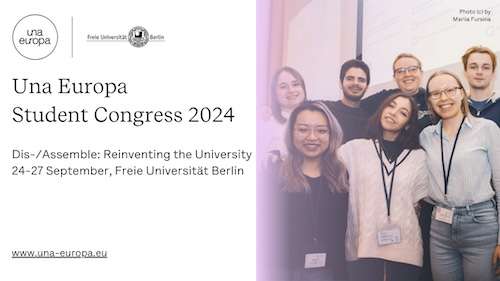 El congreso de Estudiantes 2024 de Una Europa tendrá lugar en Berlín, del 24 al 27 de septiembre